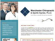 Tablet Screenshot of manchesterchiropractic.com