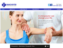 Tablet Screenshot of manchesterchiropractic.org.uk